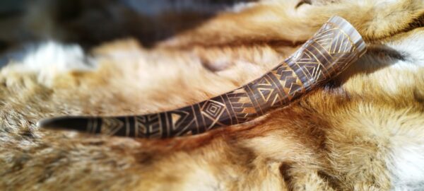 "The Pattern" Drinking Horn