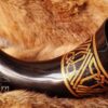 "Dwarven Hammer" Drinking Horn