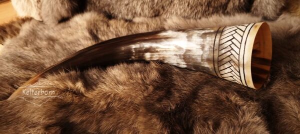 "Fishbone" Drinking Horn