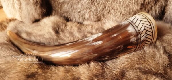 "Fishbone" Drinking Horn