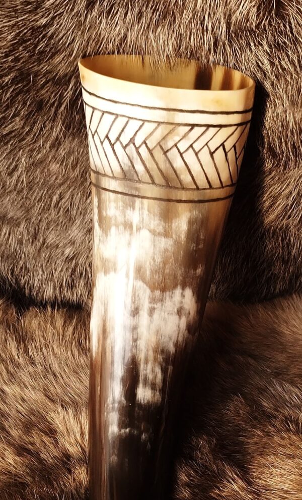 "Fishbone" Drinking Horn
