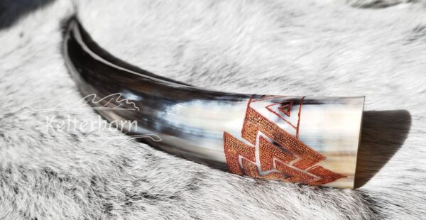 "Valknut" Small Drinking Horn