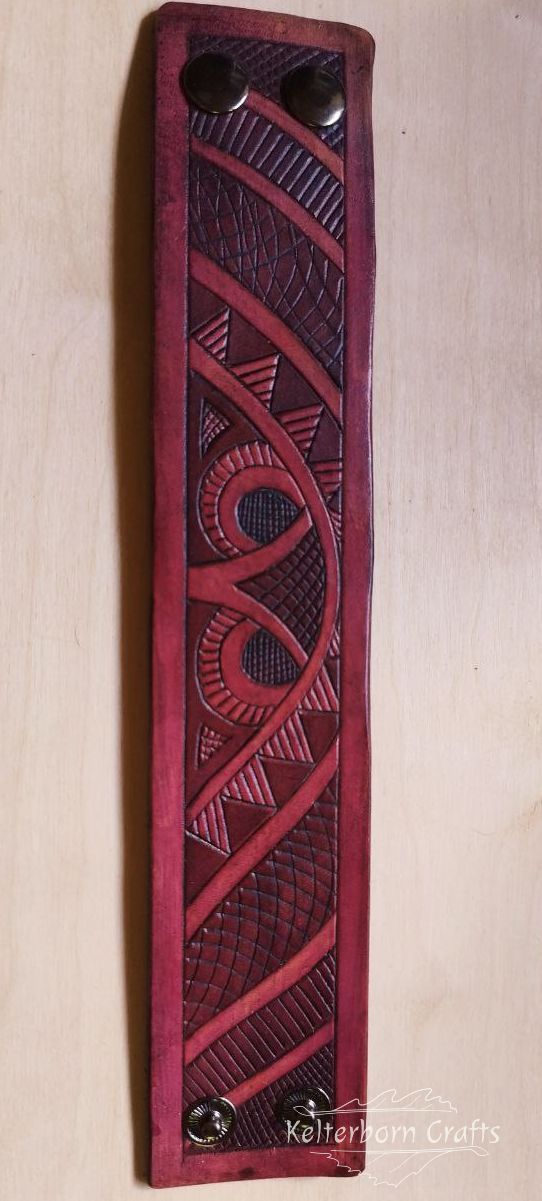 Angry Owl Leather Bracelet