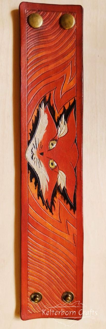 Fiery Fox Leather Bracelet