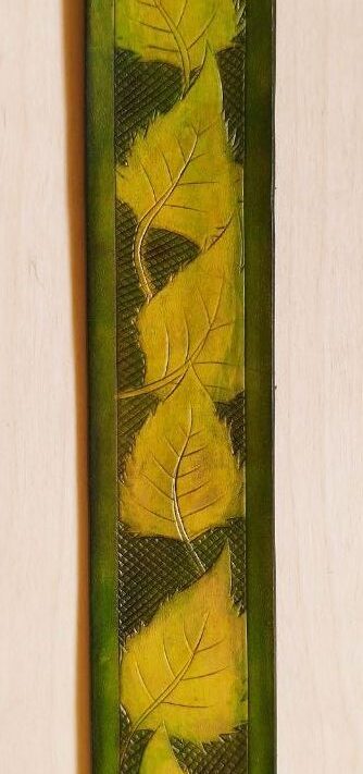 Birch Leaves Leather Bracelet
