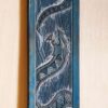 Jörmungandr Leather Bracelet (Silvery Glow)