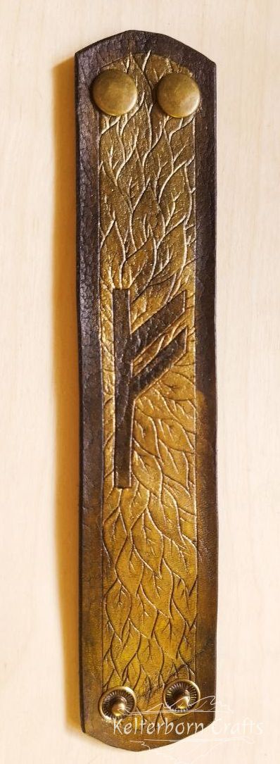Fehu Leather Bracelet
