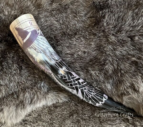 Odin's Ravens Drinking Horn