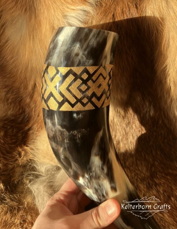 "Runelore" Drinking Horn