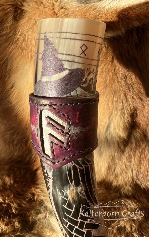 Odin's Ravens Drinking Horn