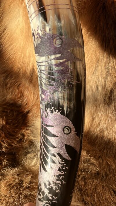 Odin's Ravens Drinking Horn