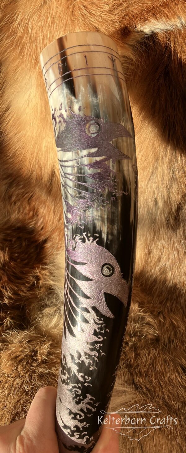 Odin's Ravens Drinking Horn