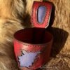 "Winter Wolf" Leather Belt Horn Holder
