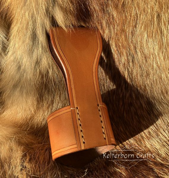"Kolovrat" Leather Belt Horn Holder
