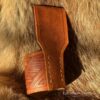 "Geometric Pattern" Leather Belt Horn Holder