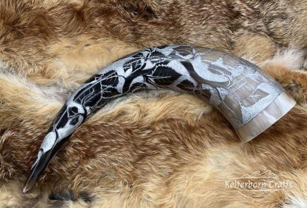 "Silver Birch" Drinking Horn