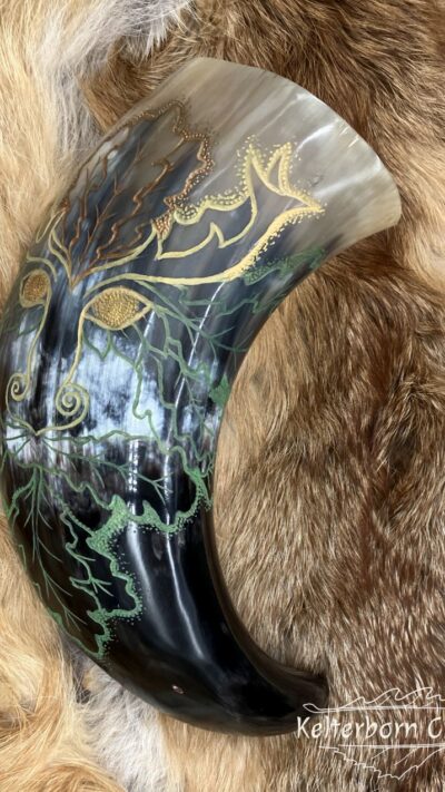 "Green Man" Drinking Horn