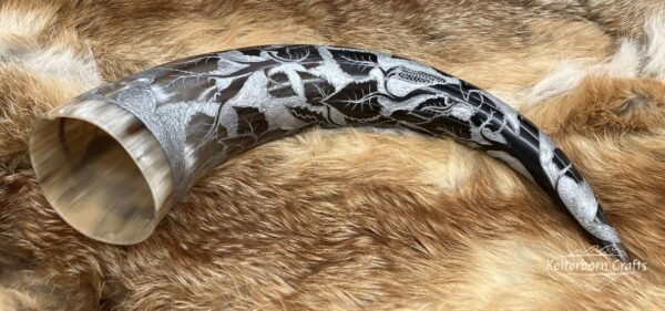 "Silver Birch" Drinking Horn