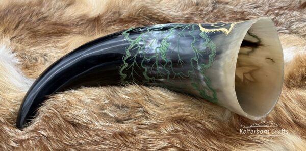 "Green Man" Drinking Horn