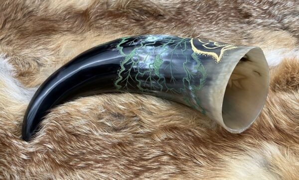 "Green Man" Drinking Horn