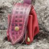 Big Leather Pouch "Weaving"