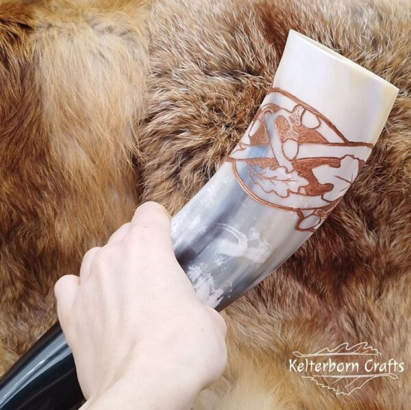 "Oaken Knot" Drinking Horn